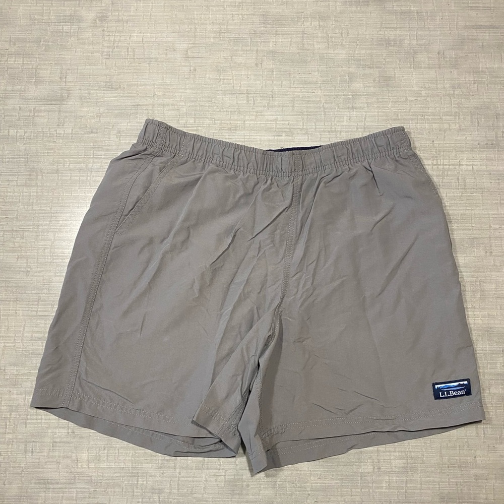 L.L. Bean Gray Active Shorts with liner